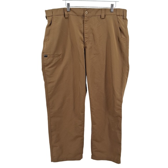5.11 Tactical Pants Mens 42x30 Khaki Brown Cargo Ripstop Workwear Outdoor - Picture 1 of 14